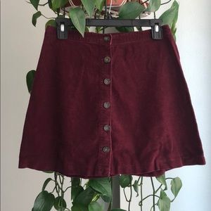 Abercrombie corduroy skirt